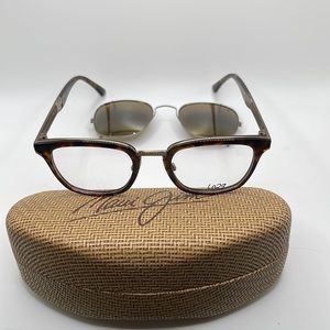 NWOT. Maui Jim 2 in 1 Optical lens and sunglass. Tortoiseshell and champagne.